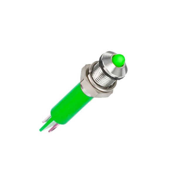 Apem Inc Single Color Led  Green  Diffused Q8P1CXXG12